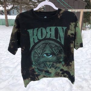 Green tie dye Korn shirt